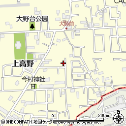 千葉県八千代市上高野1119-4周辺の地図