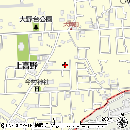 千葉県八千代市上高野1119-6周辺の地図