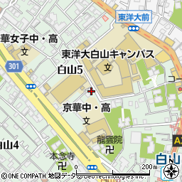 東京都文京区白山5丁目10-16周辺の地図