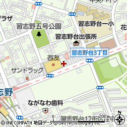 京葉銀行北習志野支店周辺の地図
