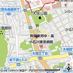 東邦音楽大学　文京キャンパス周辺の地図