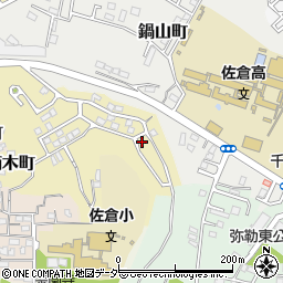 千葉県佐倉市鏑木町1047-49周辺の地図
