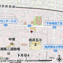 東京都杉並区下井草4丁目周辺の地図
