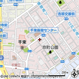 東京都台東区千束周辺の地図