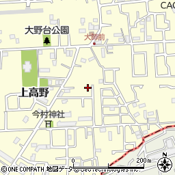 千葉県八千代市上高野1119-7周辺の地図