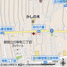 銀のさら　立川幸町店周辺の地図