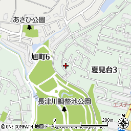 千葉県船橋市夏見台3丁目14-17周辺の地図