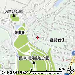 千葉県船橋市夏見台3丁目14-22周辺の地図