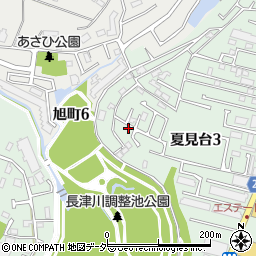 千葉県船橋市夏見台3丁目14-21周辺の地図
