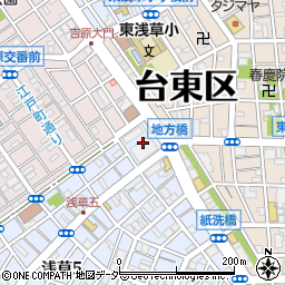 東京都台東区浅草5丁目73周辺の地図