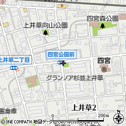 四宮公園トイレ周辺の地図