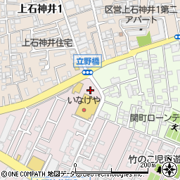 いなげや練馬上石神井南店駐車場周辺の地図