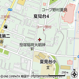 千葉県船橋市夏見台4丁目16-30周辺の地図