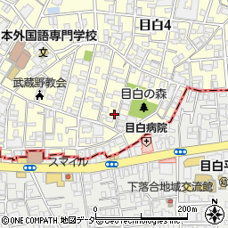 東京都豊島区目白4丁目10-24周辺の地図