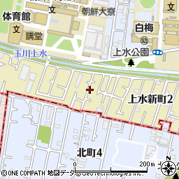 東京都小平市上水新町周辺の地図