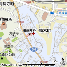 千葉県佐倉市並木町90周辺の地図