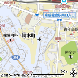 千葉県佐倉市並木町195周辺の地図