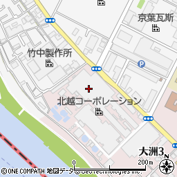 北越物流株式会社　関東支社周辺の地図