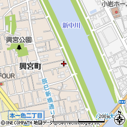 東京都江戸川区興宮町24周辺の地図