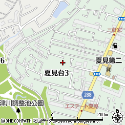千葉県船橋市夏見台3丁目19-12周辺の地図