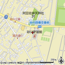 東京都立川市砂川町1丁目52-35周辺の地図