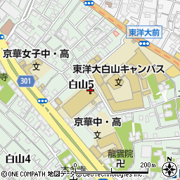 東京都文京区白山5丁目10-11周辺の地図