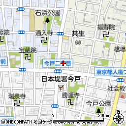 東京都台東区橋場1丁目7-5周辺の地図
