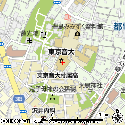 東京音楽大学　国際交流周辺の地図