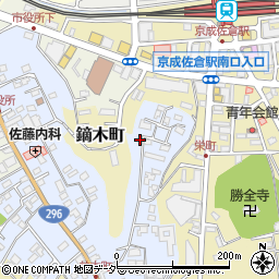 千葉県佐倉市並木町197周辺の地図