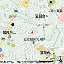 千葉県船橋市夏見台4丁目14-25周辺の地図