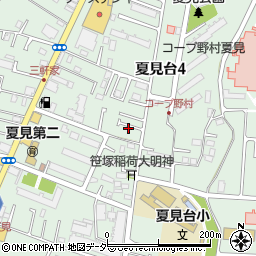 千葉県船橋市夏見台4丁目14-16周辺の地図