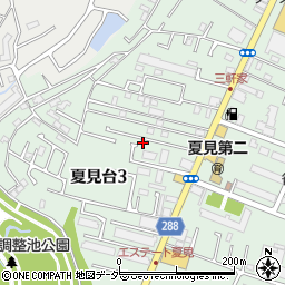 千葉県船橋市夏見台3丁目19-39周辺の地図