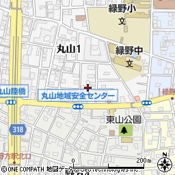 東京都中野区丸山1丁目4-6周辺の地図