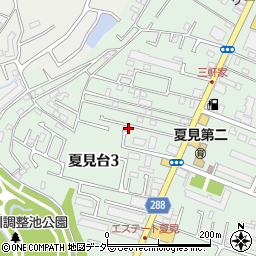 千葉県船橋市夏見台3丁目19-38周辺の地図