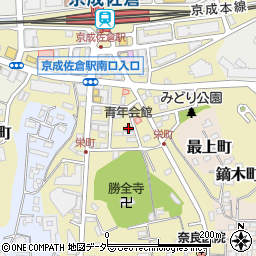 青年会館周辺の地図