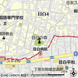 東京都豊島区目白4丁目11周辺の地図