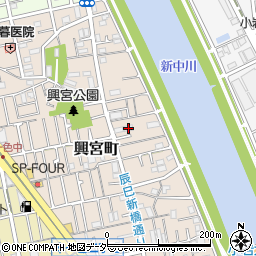 東京都江戸川区興宮町23-2周辺の地図
