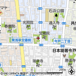 浄雲寺周辺の地図