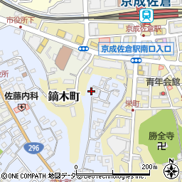 千葉県佐倉市並木町199周辺の地図