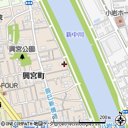 東京都江戸川区興宮町23周辺の地図