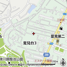 千葉県船橋市夏見台3丁目19-8周辺の地図