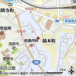 佐倉動物病院周辺の地図