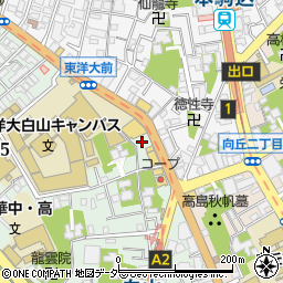 東京都文京区白山5丁目29周辺の地図