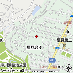 千葉県船橋市夏見台3丁目19-7周辺の地図
