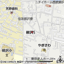 柳沢第二児童遊園周辺の地図