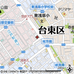東京消防庁日本堤消防署周辺の地図
