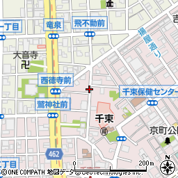 東京都台東区千束3丁目周辺の地図