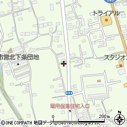 山梨県韮崎市藤井町北下條1634周辺の地図