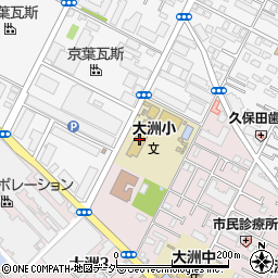 市川市立大洲小学校周辺の地図