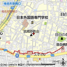 日本基督教団武蔵野教会周辺の地図